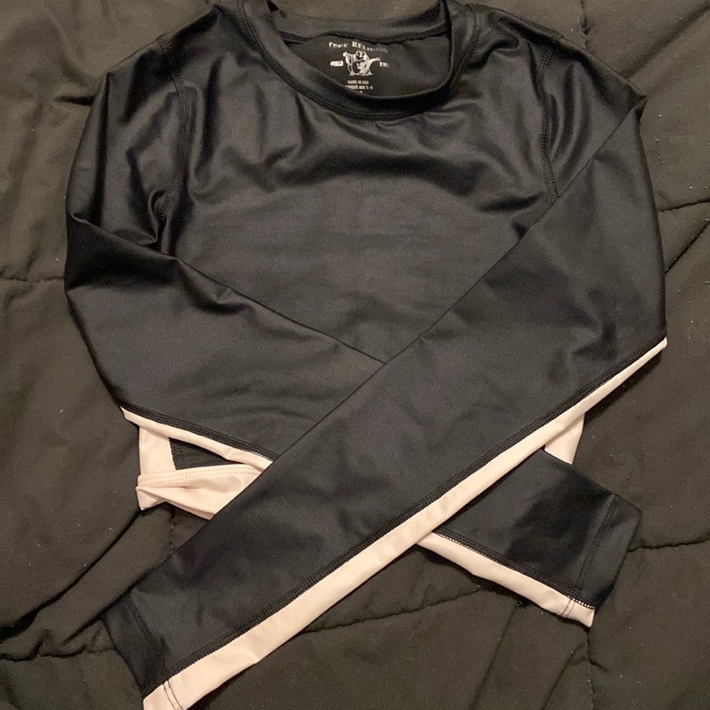 True Religion Cropped Workout Top